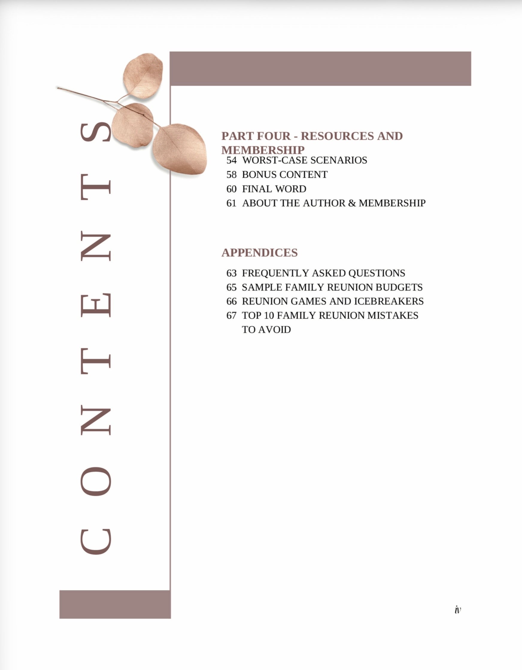 A Guidebook for the Novice Family Reunion Planner